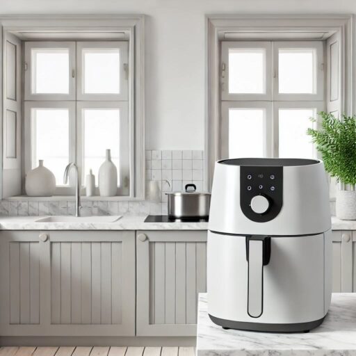 Flot airfryer i et køkken. Overvejer du at investere i en Princess airfryer eller Casper sobczyk airfryer så læs med her